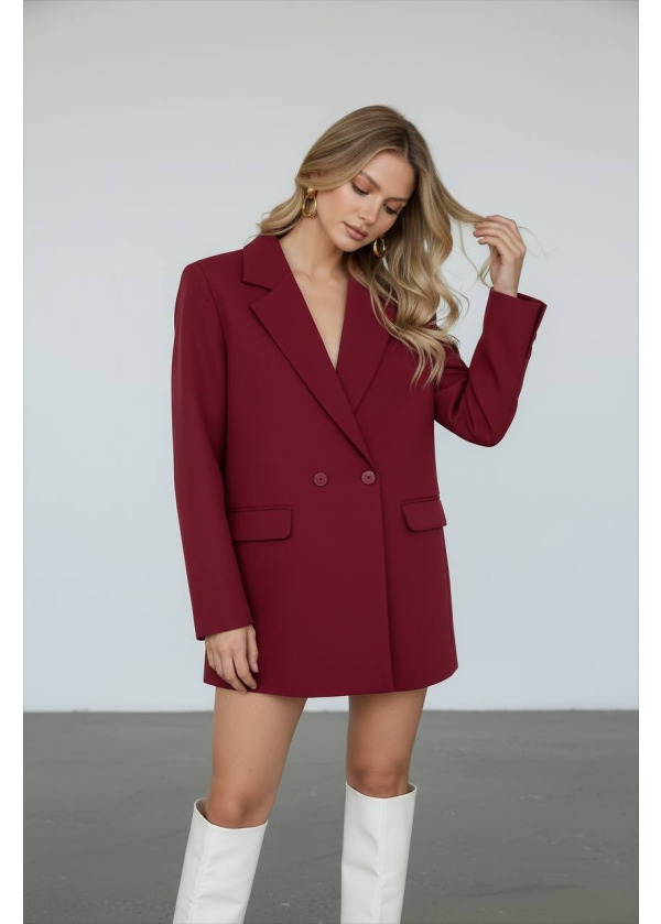 Blazer Ceket Bordo-Kahve 2 Renk 