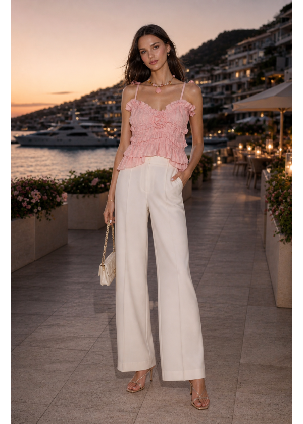 Gül Detaylı Bluz